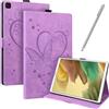 JayModCase Custodia per Samsung Galaxy Tab A7 Lite Case 8,7 pollici 2021 (SM-T220 / T225 / T227) Pelle PU Flip Stand Cover, Angolo di Supporto Regolabile (Porpora)