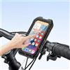 Generic Supporto per telefono da bicicletta, rotazione a 360 gradi, compatibile con touchscreen, non ostruisce la fotocamera, completamente chiuso, impermeabile, per telefoni da 4,7 a 6,9 pollici, nero