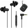 Hearprotek 2 Paia Auricolari per dormire, Comodo in-Ear Cuffie Antirumore con Microfono e Controllo del Volume, Tappi per le orecchie con Jack da 3,5 mm per l'insonnia, traversine laterali, Russare
