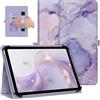 FINTIE Custodia Universale per Tablet 9-11 Pollici con Supporto | Protettiva Stand Cover con Cinghia a Mano per Tablet TECLAST, Blackview, YESTEL, YOTOPT, MEBERRY ecc., Lilla Marble