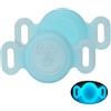 AESTHESTIFY Supporto per collare per cani personalizzato, custodia impermeabile in silicone compatibile con Apple AirTag con nome e numero incisi, supporto anti-smarrimento per localizzatore GPS per animali