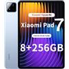 Xiaomi Pad 7 tablet, 11,2 pollici, 8 + 256 GB, display 3,2 K 144 Hz, Snapdragon 7 + Gen 3, batteria 8850 mAh, HyperAI, altoparlante quad, esperienza desktop senza soluzione di continuità, blu