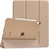 TiMOVO Cover per iPad Air 13 Pollici (M4/M3/M2), LatteCaffè | Custodia Sottile Con Supporto, Supporta Touch ID, Auto Sveglia/Sonno, Retro Traslucido