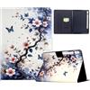 Mldjomid Custodia Compatibile per Samsung Galaxy Tab S10 FE+ Plus 13.1 2025 (SM-X620/SM-X626B) PU Pelle Tablet Case Protettiva Cover con Stand per Galaxy Tab S10 FE+ Plus- Fiori Rosa