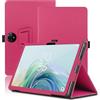 Envibe Custodia per TCL Tab 11 Gen 2 11 Pollici, Cover Tablet TCL Tab 11 Gen 2, Copertura Protettiva Pieghevole con Supporto per Matita e Cinturino da Polso, Protezione Completa. (Rosso)