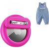 Dingfeiyu Airtag Holder Hidden, Custodia per localizzatore GPS nascosta, Custodia Airtag Nascosta con Spilla per bambini, anziani, animali domestici, zaini, bagagli (rosa fluorescente)