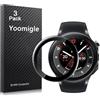 Yoomigle 3 Pezzi Pellicola Protettiva Compatibile con OnePlus Watch 2 Smartwatch Proteggi Schermo Protezione Per One Plus Watch2 Orologio Film 3D Bordo Curvo Flessible Anti-Graffi Screen Protector
