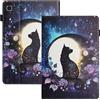LSPCASA Protettiva Case Per Samsung Galaxy Tab A7 Lite 8.7 Pollici PU+TPU Materiale Cover Tablet Samsung A7 Lite Con Slot Per Carte Custodia Galaxy Tab A7 Lite Gatto