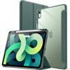 JETech Custodia per iPad Air 11 M4/M3/M2 & Air 5/4, Verde Nebbioso | Cover per iPad Air 11 (2026-2024) & 10,9 (2022/2020), Retro Trasparente Cristallino, Porta Pencil, Supporto Tri-Pieghevole