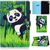 AsWant - Custodia a portafoglio in pelle sintetica per Lenovo Tab M10 HD 2 Gen con chiusura magnetica per tablet Lenovo Tab M10 HD 2 Generation 10,1 TB-X306X/TB-X306F Panda