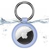 Inesore Clear Case for Apple AirTag 1/2, Waterproof Holder 1 Pack | Transparent Carbon Fibre Look for AirTag Key Fob, Scratch-Resistant Mount for Pet Collars, Luggage Tags, Clear-Blue