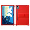 GIOPUEY Cover Compatibile con Lenovo Idea Tab PRO 12.7 - con Supporto - Custodia Protettiva in Silicone TPU Morbida Case - Red