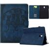 Vaitasy Custodia per Samsung Galaxy Tab S4 10.5 2018 SM-T830/T835 Modello di gatto carino Pelle PU con Supporto Funzione Folio Custodia per Galaxy Tab S4 Blu