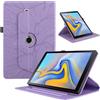 TEDTIKJT Custodia Tablet per Samsung Galaxy Tab S4 10.5 2018 SM-T830/T835 Pelle PU 360 Ruotabile Supporto Flip Protettiva Tablet Cover per Samsung Tab S4, Viola Albero
