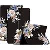 Generico DayQiQiPu Caso per Samsung Galaxy Tab S2 9,7 Pollici SM-T810/T813/T815/T819 Ultrasottile con Motivo di Serie di Fiori in Pelle PU Flip con Custodia Protettiva per Auto Sveglia/Sonno,02