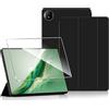 CAUHENYEE Custodia per Honor Magic Pad 2 12.3 (2024) Cover, Set Protettivo Tablet con 1 Proteggi Schermo, Funzione Supporto Verticale, Cover Protettiva per Honor Magic Pad 2 12.3 - Nero