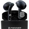 FENNER cuffie bluetooth 5.3 + ENC auricolari wireless, Accoppiamento Automatico, Durata batteria 5h+, Touch Control, Auricolare Stereo USB C per iOS Galaxy Xiaomi OPPO Android (Black)