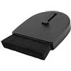 Generic Spazzola antistatica per la pulizia dei dischi con manico telescopico per la rimozione della polvere e la pulizia dei dischi audio, portatile, 5,6 cm