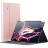 INFILAND Custodia per Samsung Galaxy Tab S10 Ultra/S9 Ultra 14.6 pollici 2024/2023 Release [SM-X926/910/916/918], Supporto Multi-angolo, Funzione di auto-sveglia/sonno, oro rosa