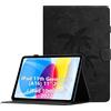 Oduio Custodia per iPad 10. Generation 2022 10.9 Pollici/iPad 10th Gen 10.9'' Cover in Pelle PU Case Coperchio Tablet Multi-Angli Supporto Pieghevole Cover Protettiva con Chiusura Magnetica -Nero