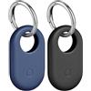 Ainiv 2pz Custodia Compatibile con Samsung Galaxy SmartTag 2, SmartTag2 Case Flessibile in Silicone, Cover per SmartTag2 Tracker con Portachiavi, Anti-Graffio, Antiurto Protezione Case Cover