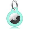 Meliya AirTag Portachiavi per Apple Airtag, Custodia in Plastica per Apple Airtag, Portatile Cover Protettiva per Zaini e Animali Domestici (Verde menta)