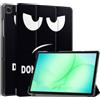 SATURCASE Custodia per Samsung Galaxy Tab A11 Plus / A11+ SM-X230 X236B 11 pollici, bella pelle PU pieghevole Folio stand sottile leggera auto wake up/sleep custodia protettiva per tablet (KN-1)