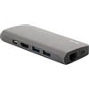 LMP USB-C Travel Dock - Dock USB-C 4K 9 porte - Space Gray