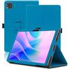 Envibe Custodia per Acer Iconia A14-11MN 14 Pollici, Cover Tablet Acer Iconia A14-11MN, Copertura Protettiva Pieghevole con Supporto per Matita e Cinturino da Polso, Protezione Completa. (Azzurro)