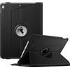 FINTIE Custodia per Nuovo iPad Air 10,5 (3ª Gen) 2019 / iPad PRO 10,5 2017 con Pencil Holder - Girevole 360 Gradi di Rotazione Cover Protettiva Case con Auto Sveglia/Sonno, Nero