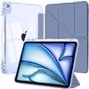 EspZanthic Cover per iPad Air 11 M4/M3/M2, Air 5a/4a Gen 10,9 Custodia Case Lavanda | Porta Pencil Bumper TPU Souple Dos Transparent Support Y Fold Protection Antichoc Design Fin Léger Multi Angles Lecture Vidéo