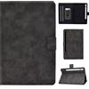 Generico DayQiQiPu Custodia per Samsung Galaxy Tab S9 FE+ Plus SM-X610/X616B (12,4 Pollici) Cover Stile Retro in PU pelle Copertura Flip Leggera con Supporto Portafoglio con Auto Sleep/Wake, Nero