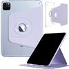 DMaos iPad Pro 12,9 Zoll 6. 5. 4. 3. Gen 2022 2021 2020 2018 Hülle, DMaos Slim Magnetic Abnehmbare Smart Cover, faltbarer Ständer, 360° drehbar - Lavendel