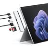 SATECHI Hub Dual USB C 6 in 1 per Surface Pro, 100W, USB4 40Gbps | Per Surface Pro 11/10/9, 6K@60Hz, HDMI 4K@60Hz, USB-C e USB-A Gen 2 10Gbps, lettori SD/microSD UHS-I