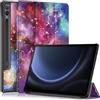 QJONSIU Custodia Compatible con Samsung Galaxy Tab S10 Ultra, [Funzione Stand] Smart Cover con Auto Sleep Wake, Custodia Protettiva in PU e PC Antigraffio-6