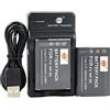 DSTE DE DSTE NP-95 - Batteria agli ioni di litio (2 pezzi) e micro USB, compatibile con Fujifilm FinePix F30, F31fd, Real 3D W1, X100T, X100LE, X-S1, RICOH DB-90, GXR, GXR Mount A12, GXR P10 fotocamera