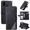 QiongniAN Custodia per Samsung Galaxy A20S,Custodia in Pelle Custodia per Samsung SM-A207F/DS Galaxy A20S / SM-A207M/DS SM-A2070 SM-A207F SM-A207M Custodia Cover Case Black