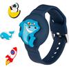 Dingfeiyu Braccialetto per Apple AirTag Impermeabile, Anti-smarrimento e Anti-graffio Custodia Cover AirTag per Bambini, Adolescenti, Anziani (blu)