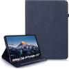 LSPCASA Custodia per Samsung Galaxy Tab A11 Plus/A11+ 2025/Galaxy A9 Plus 2023 11 Pollici SM-X230/X235/X236B/X210/X215/-X216B PU Leather Cover Con Portapenne Supporto Folio Slot Per Carte Tablet Cover Blu