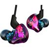 KZ ZST Driver Dinamico Doppio Ibrido nelle cuffie auricolari Con microfono colorato