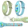 Générique 2 x cinturino in silicone per Samsung Galaxy SmartTag2 (2023), per bambini Samsung Galaxy SmartTag2 IP53, anti smarrimento GPS Tracker regolabile carino animato verde + ghiaia