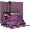 EAZY CASE - Custodia per iPad Pro 11 (2018/2020/2021/2022) tablet Cover protettiva Smart Cover Supporto rotante Astuccio pieghevole 360° girevole con funzione stand Similpelle Viola