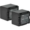 vhbw 2x batteria compatibile con Panasonic PV-GS120, NV-GS70, PV-GS50, NV-GS75EG, NV-GS80, PV-GS200 videocamera camcorder (1100mAh, 7,2V, Li-Ion)
