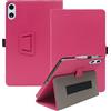 Generic Custodia protettiva in pelle per tablet Teclast T60 Plus, 12, con supporto, design antiurto e multifunzionale, rosa