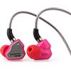 Linsoul Salnotes Zero HiFi - Auricolari in-ear con driver dinamico IEM da 10 mm, con diaframma composito in metallo, piastra frontale in acciaio inox, cavo OFC a 2 pin staccabile (rosa, senza