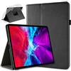 doupi Deluxe Custodia per iPad PRO 12,9 Pollici (4. Generazione) 2020, 360 Gradi Rotable Protezione Etui Stare in Piedi Protettiva, Nero