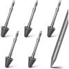 BlitzPro Punte di Ricambio per Lenovo Tab Pen Plus - Penna Stilo con Custodia, Compatibile con Lenovo Pen Pro e Yoga Pen, Accessori per Tablet e Scrittura e Disegno, Facile da Installare (5 Pezzi, Grigio)