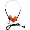 Generic Auricolari leggeri retrò, stile vintage, per musica MP3 retrò, portatili, con cavo, per la maggior parte dei telefoni cellulari (arancione)