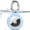 TNSNK Custodia per AirTag Portachiavi, Light Blue | Impermeabile, chiusura girevole, antigraffio e antiurto, senza perdita di segnale. Per bici e animali. Materiale: PC+TPU.