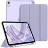 FINTIE Cover per iPad (A16) 11ª Gen 11 (2025) / iPad 10ª Gen 10.9 (2022) | con Portapenne - Sottile Leggero Opaca Trasparente Posteriore Custodia con Auto Sveglia/Sonno, Lilla Viola